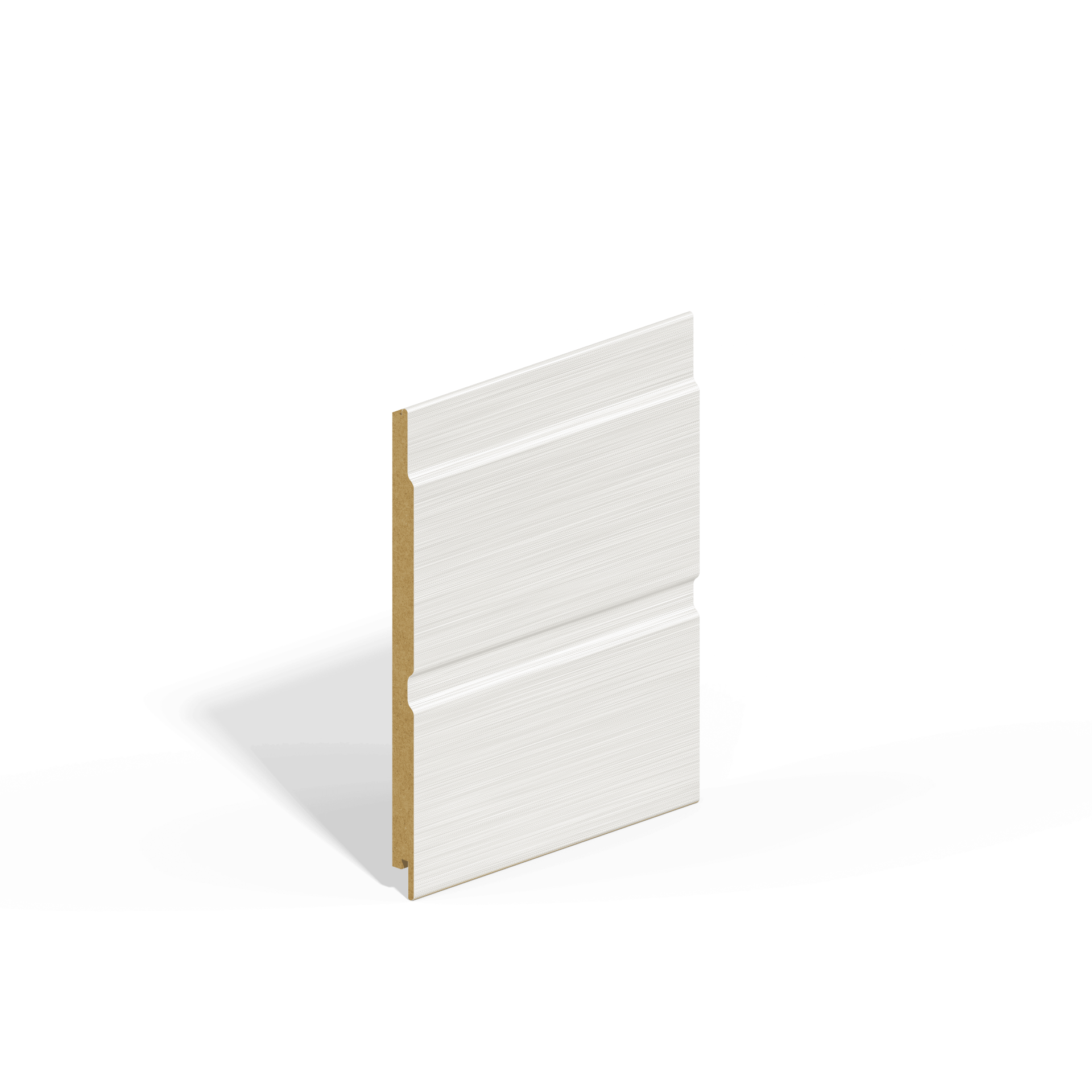 Double Shiplap MDF Cladding - 194mm x 4.88mtr Grey White