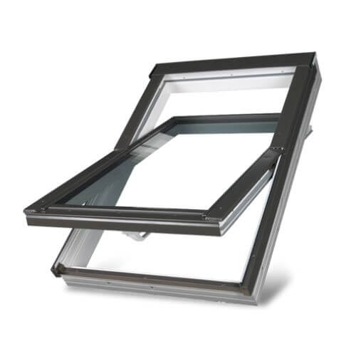 PVC Centre Pivot Roof Window - 1340mm x 980mm White