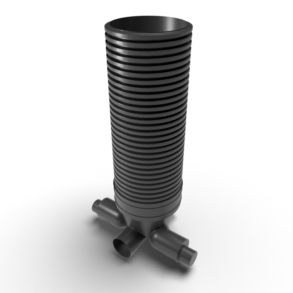 Turtle Enviro Inspection Chamber Set - 600Mm Diameter X 2320Mm Depth With 225Mm Channel Andamp; 150Mm Inlets