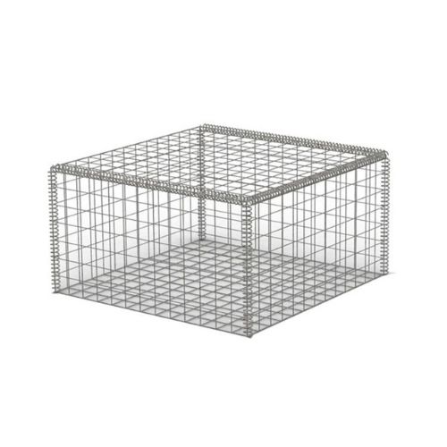 4mm Welded Wire Mesh Gabion Baskets - 1000mm x 1000mm x 500mm Galvanised