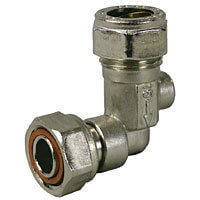 Service Valve Angled - 15mm x 1/2andquot; Chrome