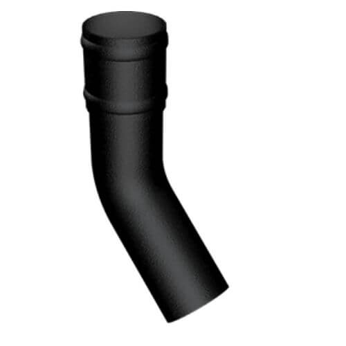Cast Aluminium Round Downpipe Bend - 135 Degree x 76mm Black