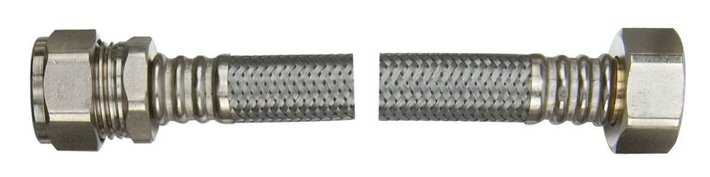 Flexible Tap Connector - 15mm x 1/2andquot; x 300mm