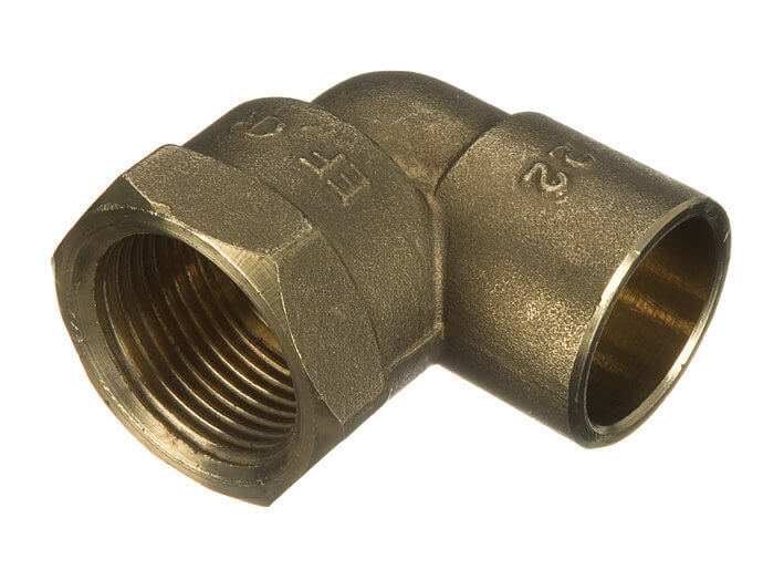 Endfeed Female Iron Adaptor Bent - 15mm x 1/2andquot;