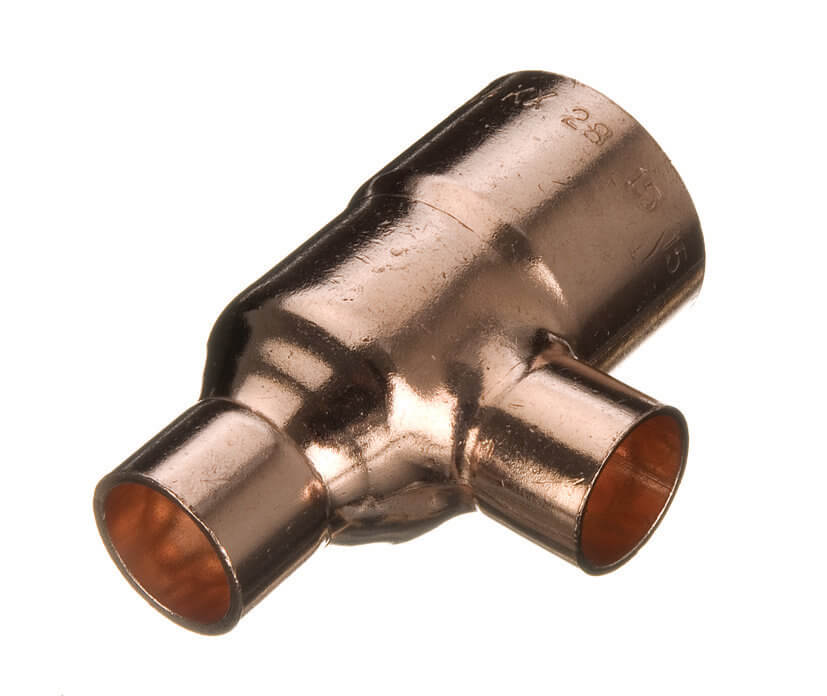 Endfeed Reducing Tee - 22mm x 15mm x 15mm