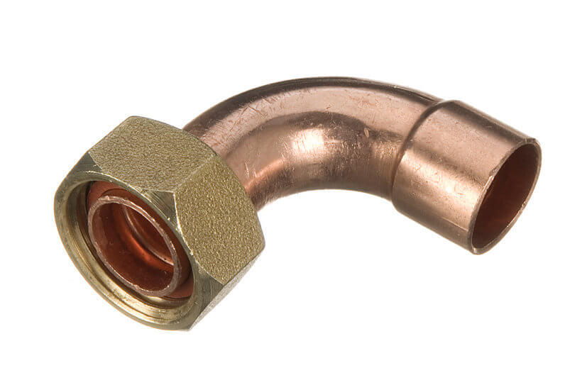 Endfeed Tap Connector Bent - 22mm x 3/4andquot;