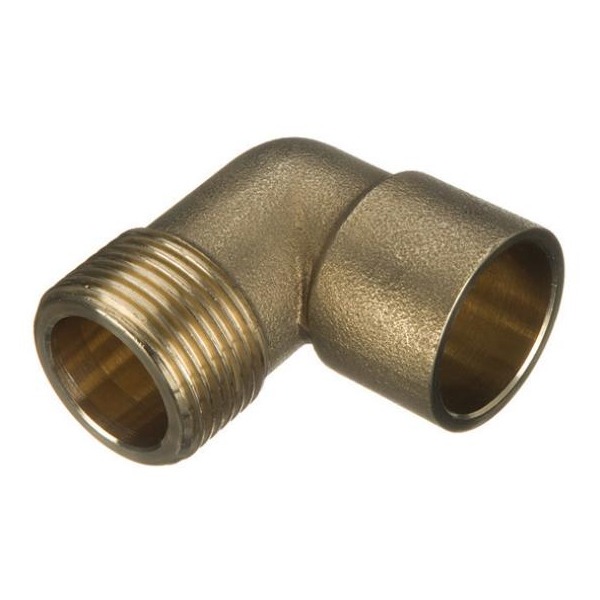 Solder Ring Male Iron Adaptor Bent - 15mm x 1/2andquot;