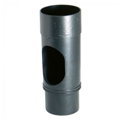 Floplast Round Downpipe Access Pipe - 68Mm Cast Iron Effect
