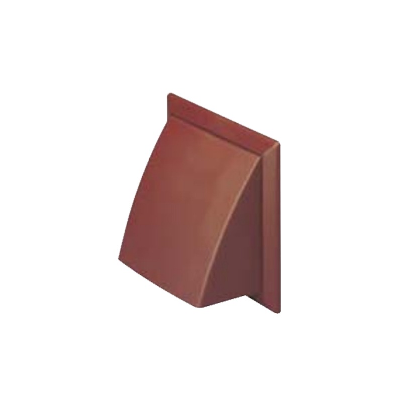 Pbsl Group Brown Wall Outlet With Cowl - 125Mm X 200Mm X 200Mm