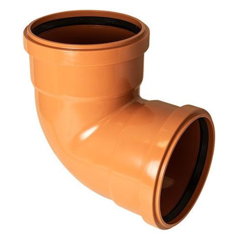 Drainage Knuckle Bend Double Socket - 90 Degree x 160mm