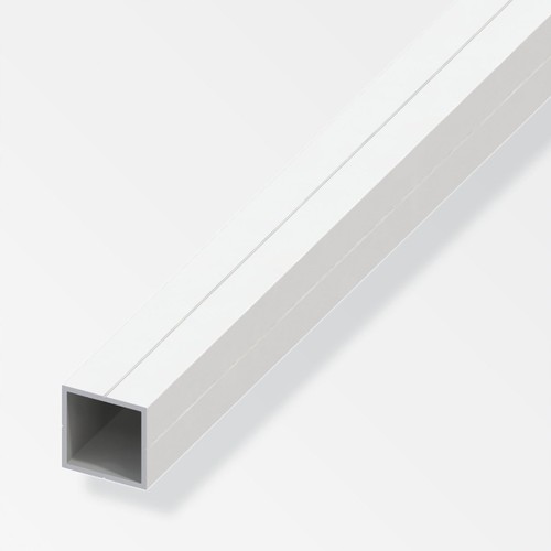 Alfer PVC Square Tube - 23.5mm x 2.5mtr - White