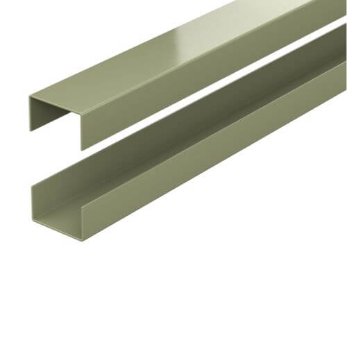 Durapost Urban Composite Fencing Rail - 1830mm Olive Grey - Pack of 2