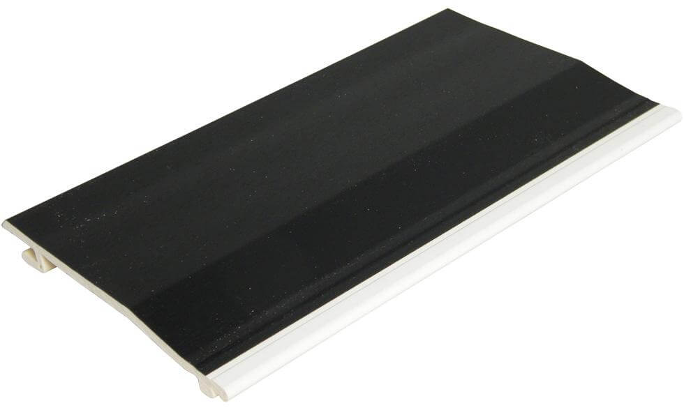 FloPlast Shiplap Cladding - 150mm x 5mtr Black Ash Woodgrain