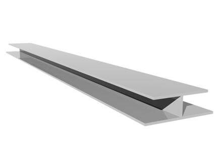 FloPlast Shiplap Cladding Centre Joint Trim - 5mtr White
