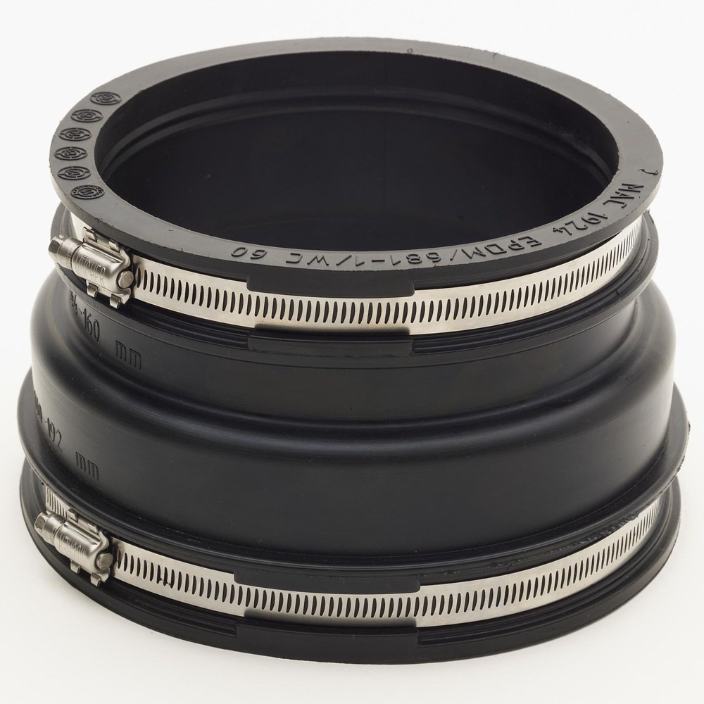 Drainage Flexible Coupling/ Adaptor Stepped - 108-122mm to 121-137mm