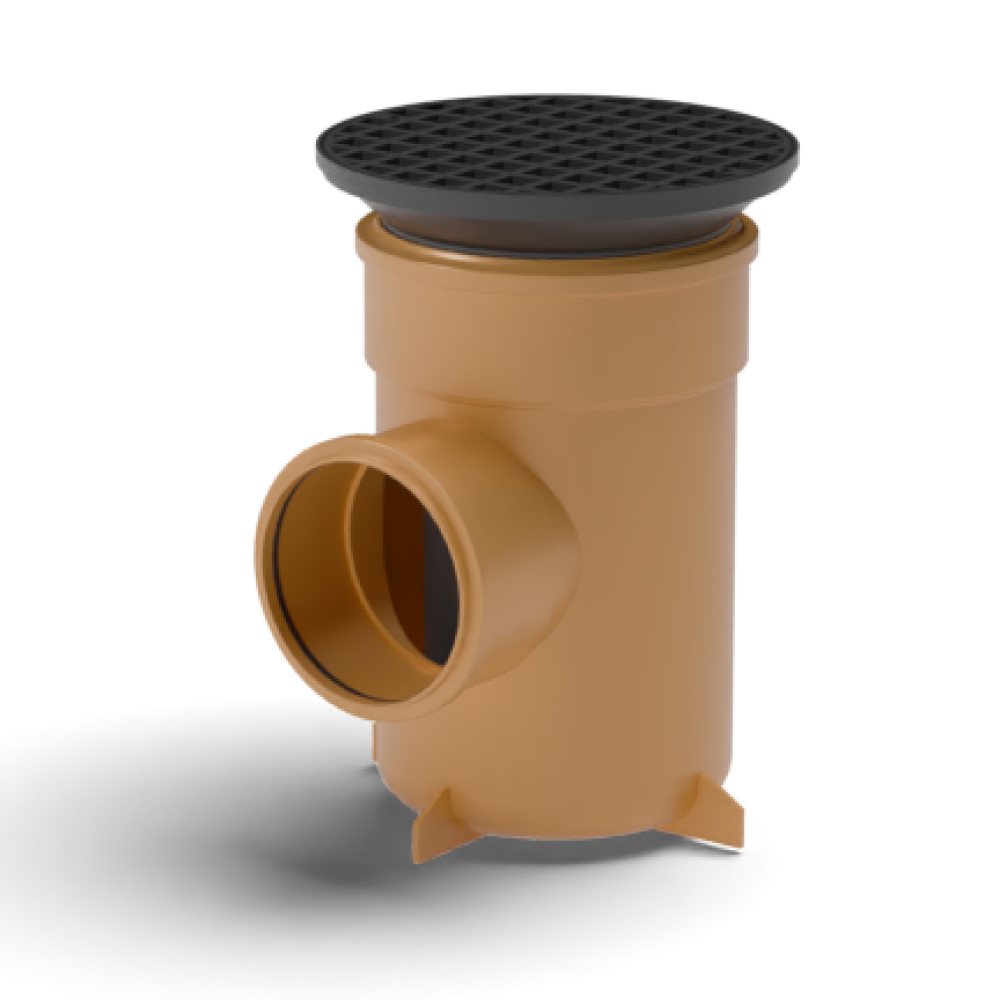 FloPlast Drainage Bottle Gully Circular Grid - 110mm