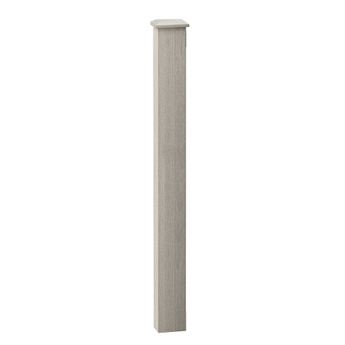 Composite Balustrade Frame Mount Newel andamp; Cap Kit - 1100mm Ash