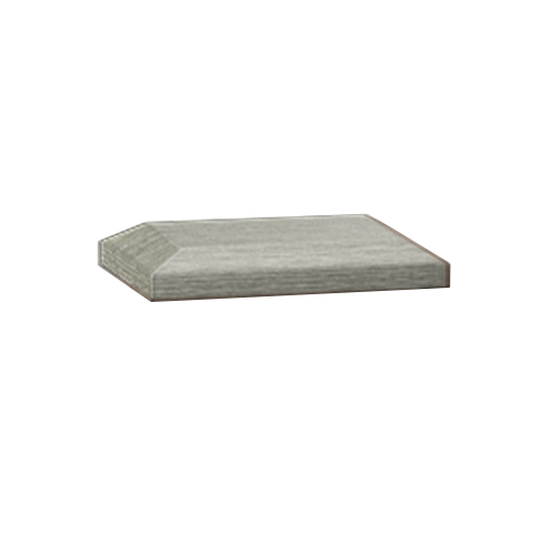 Composite Balustrade Post Cap Square andamp; Bevelled - 115mm x 50mm Graphite