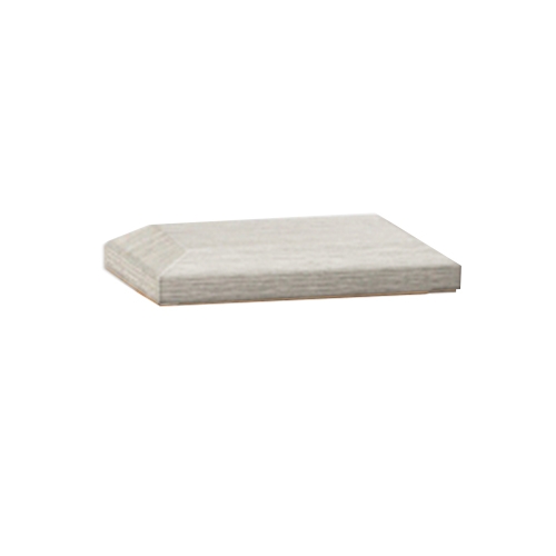 Composite Balustrade Post Cap Square andamp; Bevelled - 115mm x 50mm Ash