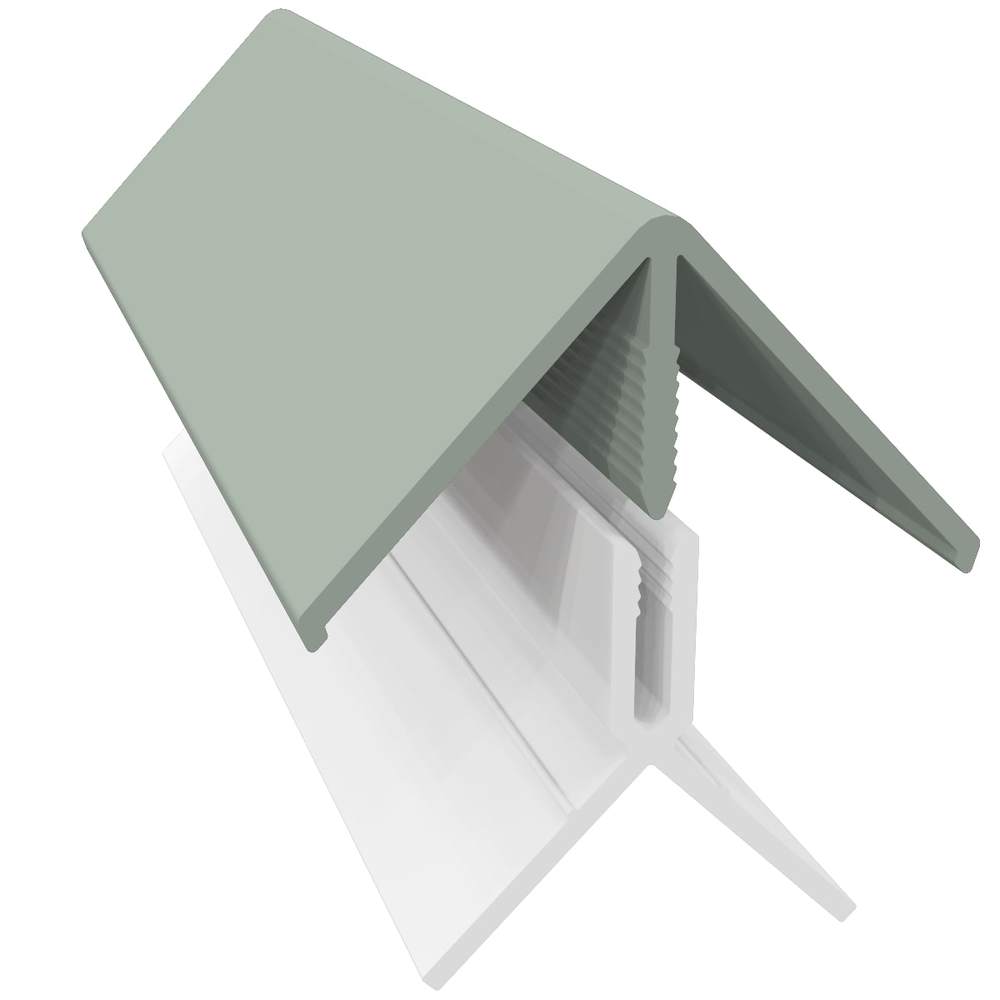 Weatherboard Cladding Two Part External Corner - Sage Green