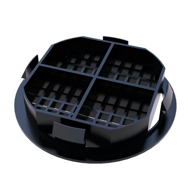 Circular Soffit Vent - Black Smooth