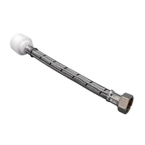 FloPlast Flofit+ Push Fit Flexi Hose with Tap Connector - 22mm x 3/4andquot; x 300mm