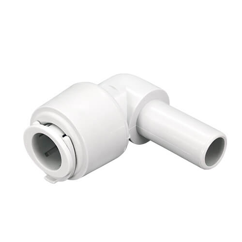 FloPlast Flofit+ Push Fit Stem Elbow - 15mm