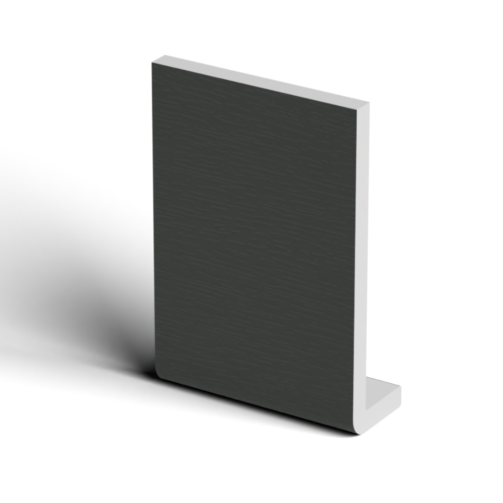 150mm Anthracite Grey Woodgrain Fascia Capping Board - 10mm x 5mtr