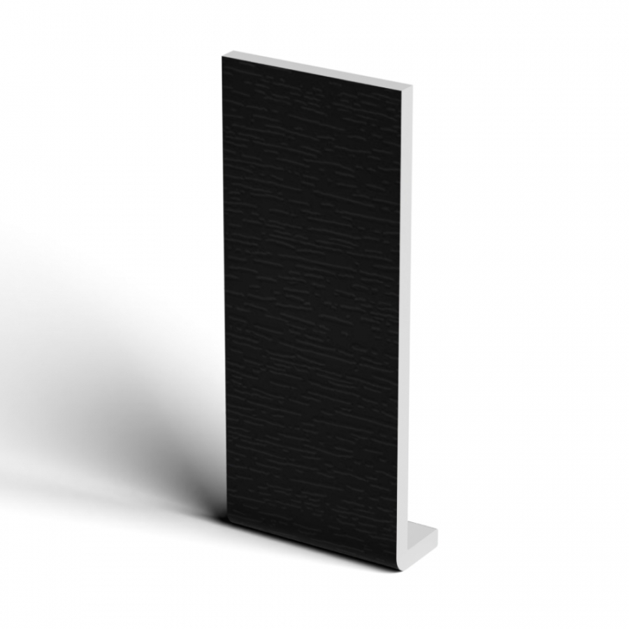 Freefoam Black 250Mm Ash Woodgrain Fascia Capping Board - 10Mm X 5Mtr - Image 2