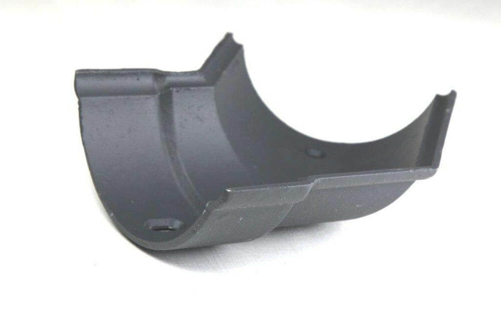 Cast Iron Beaded Half Round Gutter Left Hand Angle - 135 Degree x 125mm Primed