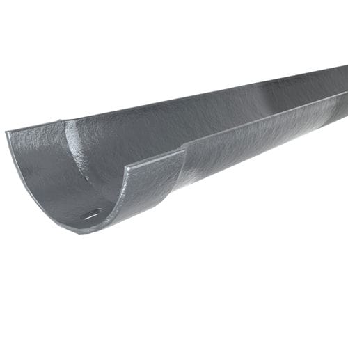 Cast Iron Half Round Gutter - 115mm x 1829mm Primed