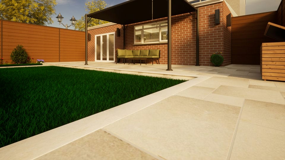 Pbsl Group Yellow Limestone Paving - Project Pack Antique