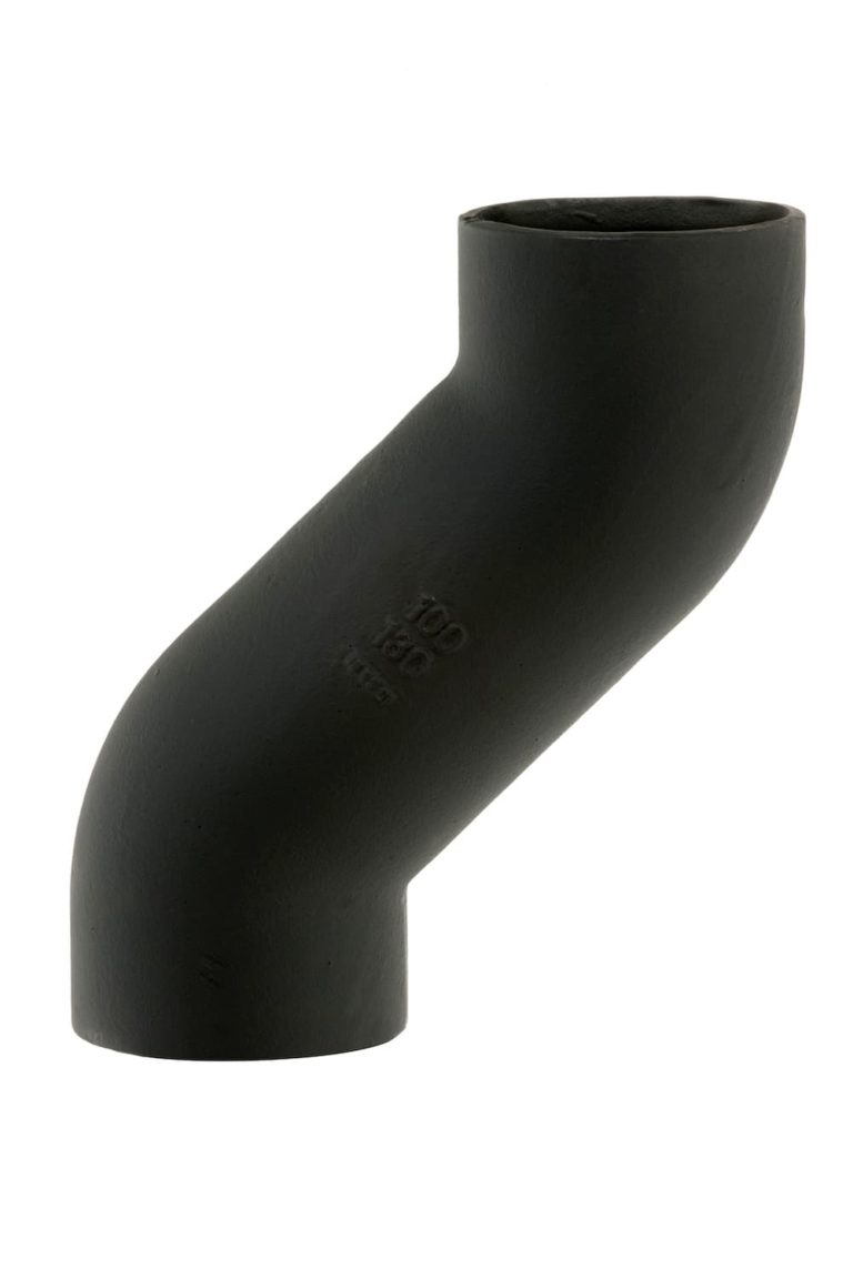 Mech 416 Cast Iron Soil Offset Bend - 130mm Projection x 50mm