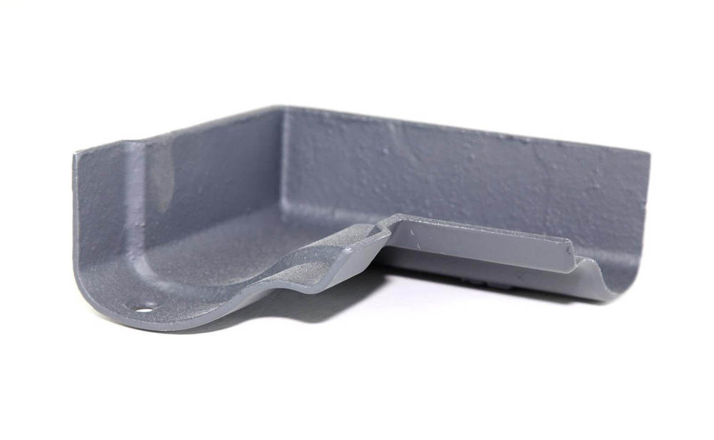 Cast Iron Ogee Gutter Internal Angle - 90 Degree x 115mm Primed