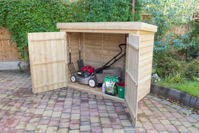 Pressure Treated Pent Large Outdoor Store - 4and#039;9andquot; x 6and#039;4andquot;