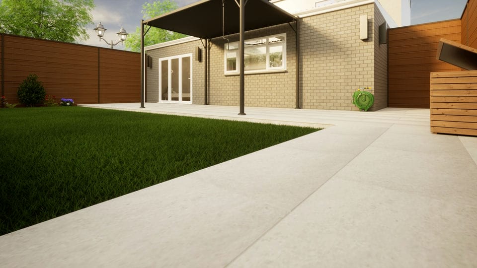 Porcelain Paving - 900mm x 600mm x 20mm Florence Grey - Pack of 2