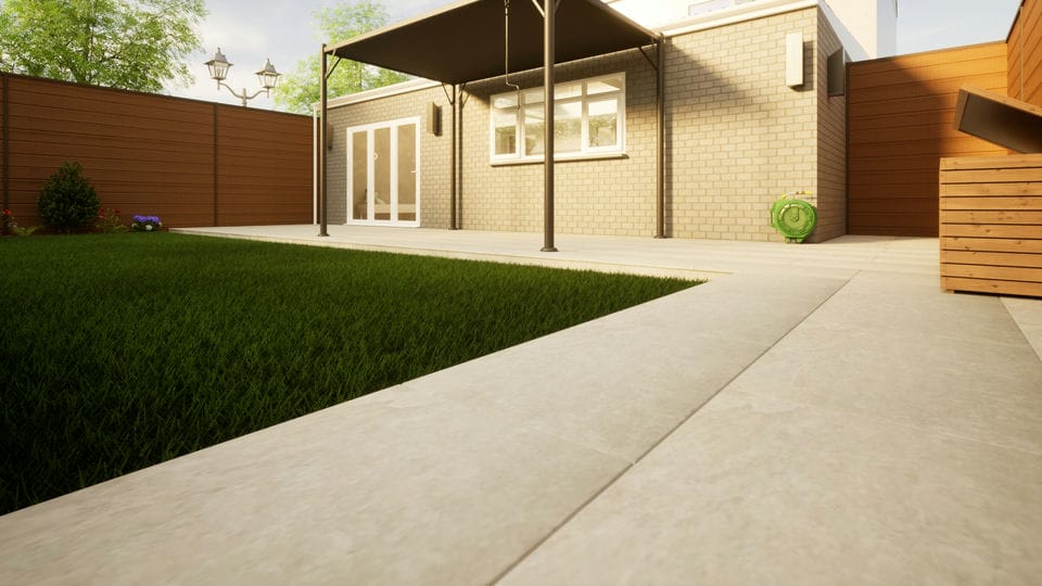 Porcelain Paving - 900mm x 600mm x 20mm Florence Storm - Pack of 2