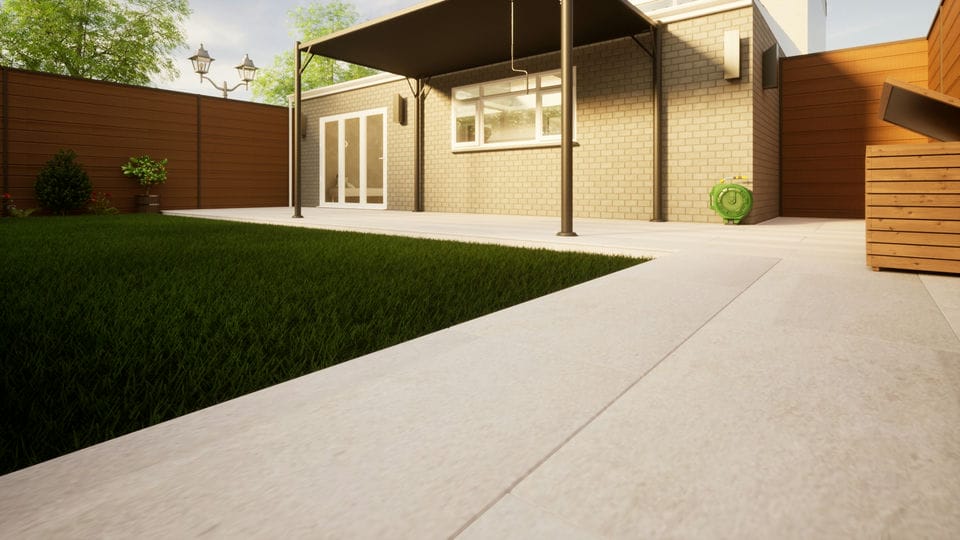 Pbsl Group Silver/Grey Porcelain Paving - 1200Mm X 600Mm X 20Mm