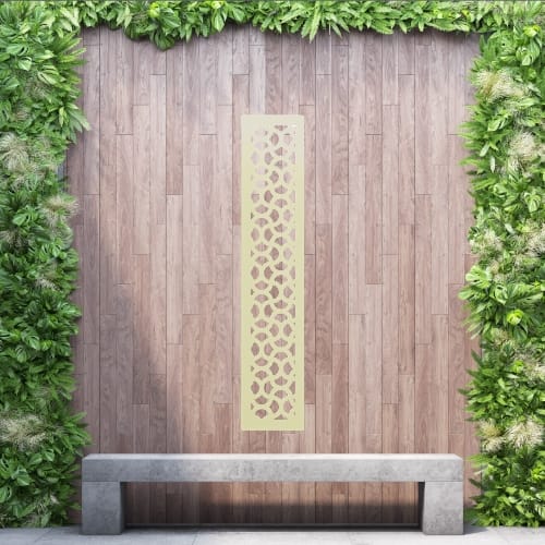 Aluminium Privacy Screen Woven - Free Standing - 1800mm x 300mm Cream