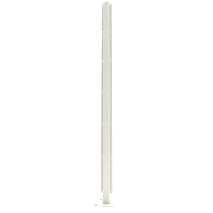 Aluminium Dual Post For Casting For Privacy Screen - 1200mm x 60mm x 60mm Cream