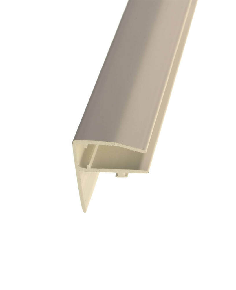 PolyX PVC F Section Rafter Supported - 16mmm x 4mtr White