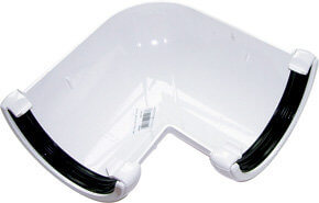 Floplast White Mini Gutter Angle - 90 Degree X 76Mm