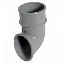 Floplast Grey Round Downpipe Shoe - 68Mm