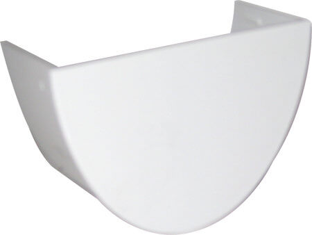 FloPlast Deepflow/ Hi-Cap Gutter Internal Stopend - 115mm x 75mm White