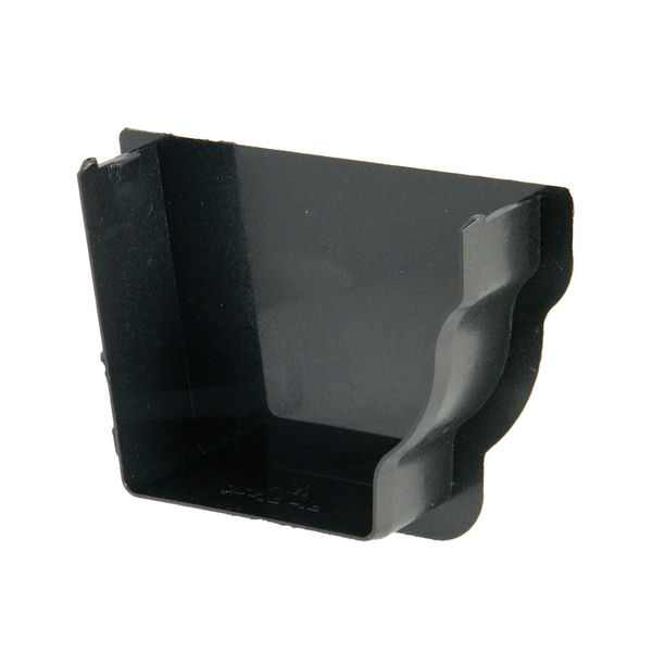 FloPlast Cast Iron Effect Ogee Gutter Internal Stopend Right Hand - 110mm x 80mm