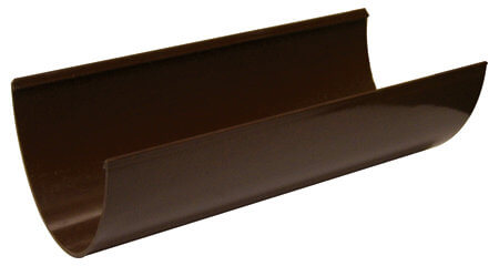 FloPlast Deepflow/ Hi-Cap Gutter - 115mm x 75mm x 4mtr Brown