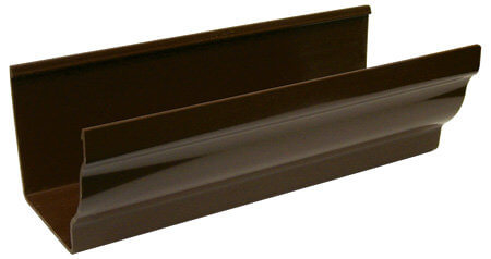 FloPlast Ogee Gutter - 110mm x 80mm x 4mtr Brown
