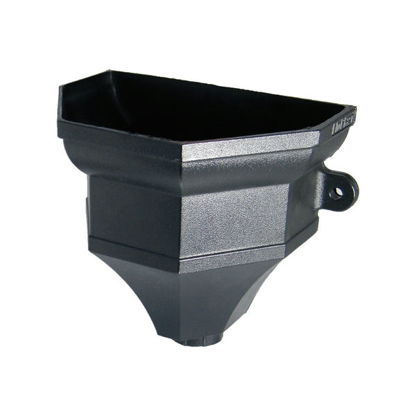 FloPlast Cast Iron Effect Ogee Gutter Hopper - 65/68mm