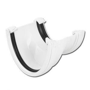 FloPlast Deepflow/ Hi-Cap to Half Round Gutter Adaptor - White