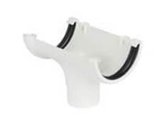 FloPlast Industrial/ Xtraflo Gutter Running Outlet - for 110mm Downpipe 170mm White